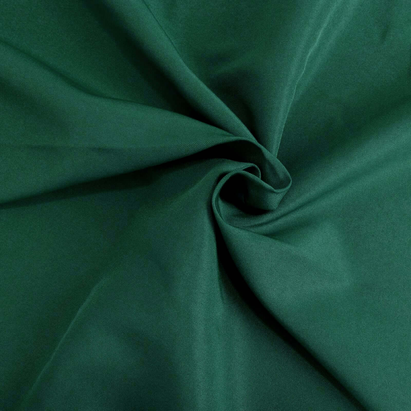 Hunter Emerald Green Premium Polyester 70x70 Square Table Overlay - Wrinkle-Resistant 220GSM Tablecloth
