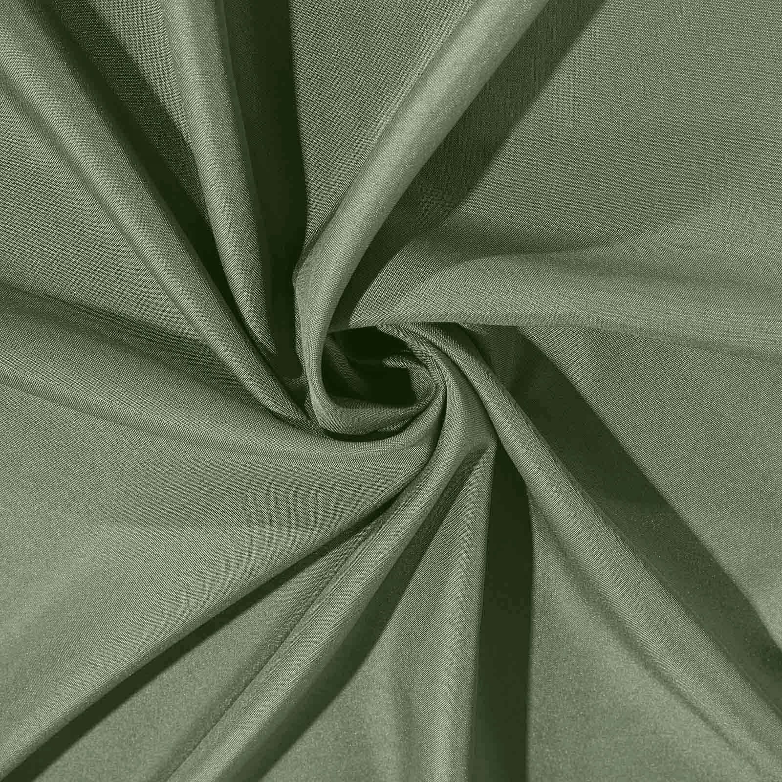 Hot Sale! Olive Green 100% Polyester Seamless Wrinkle-Resistant Rectangle Tablecloth 90x132