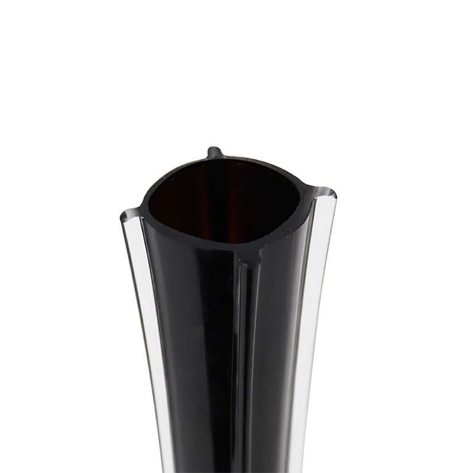 Hot Sale! 6-Piece Set of Black Glass Eiffel Tower Flower Vases for Tall Wedding Table Decor