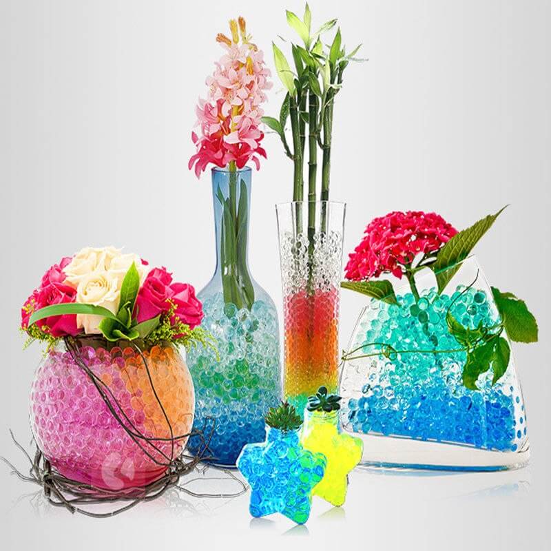 10g Clear Large Nontoxic Water Gel Beads - Ideal Vase Filler for Floating Candles & Floral Displays