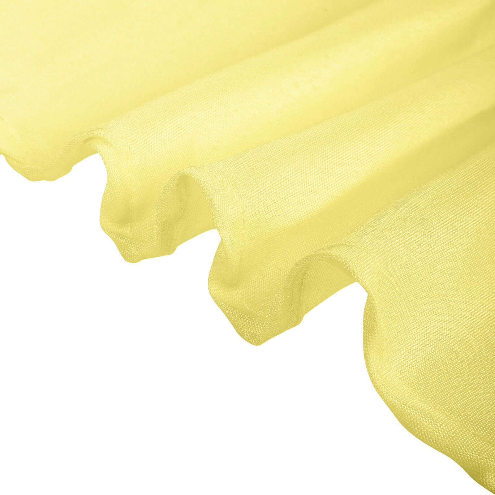 Durable & Wrinkle-Resistant Yellow 54x54 Polyester Square Tablecloth - Ideal for Events