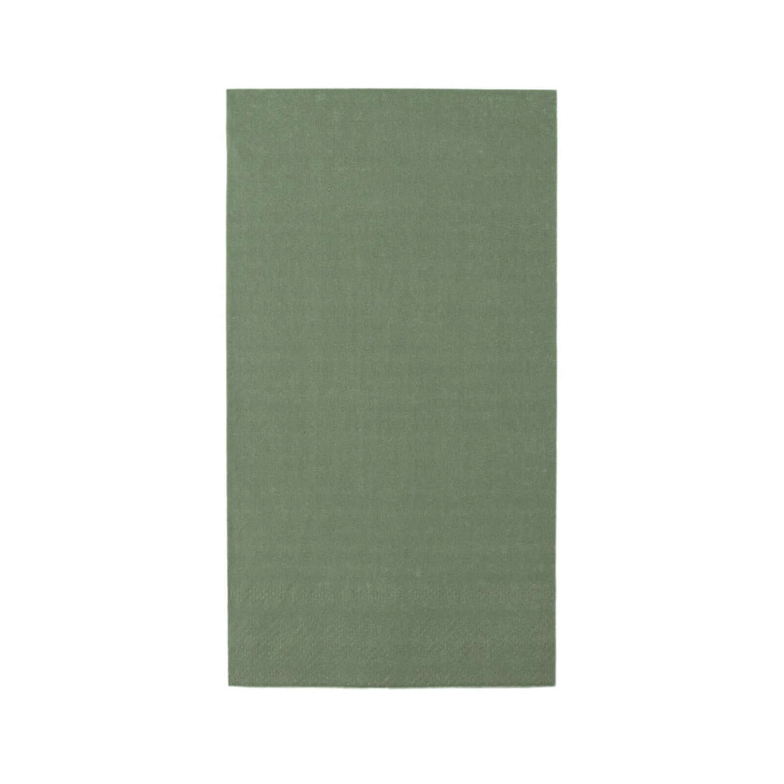 50-Piece Soft Dusty Sage Green Disposable 2-Ply Paper Napkins for Weddings