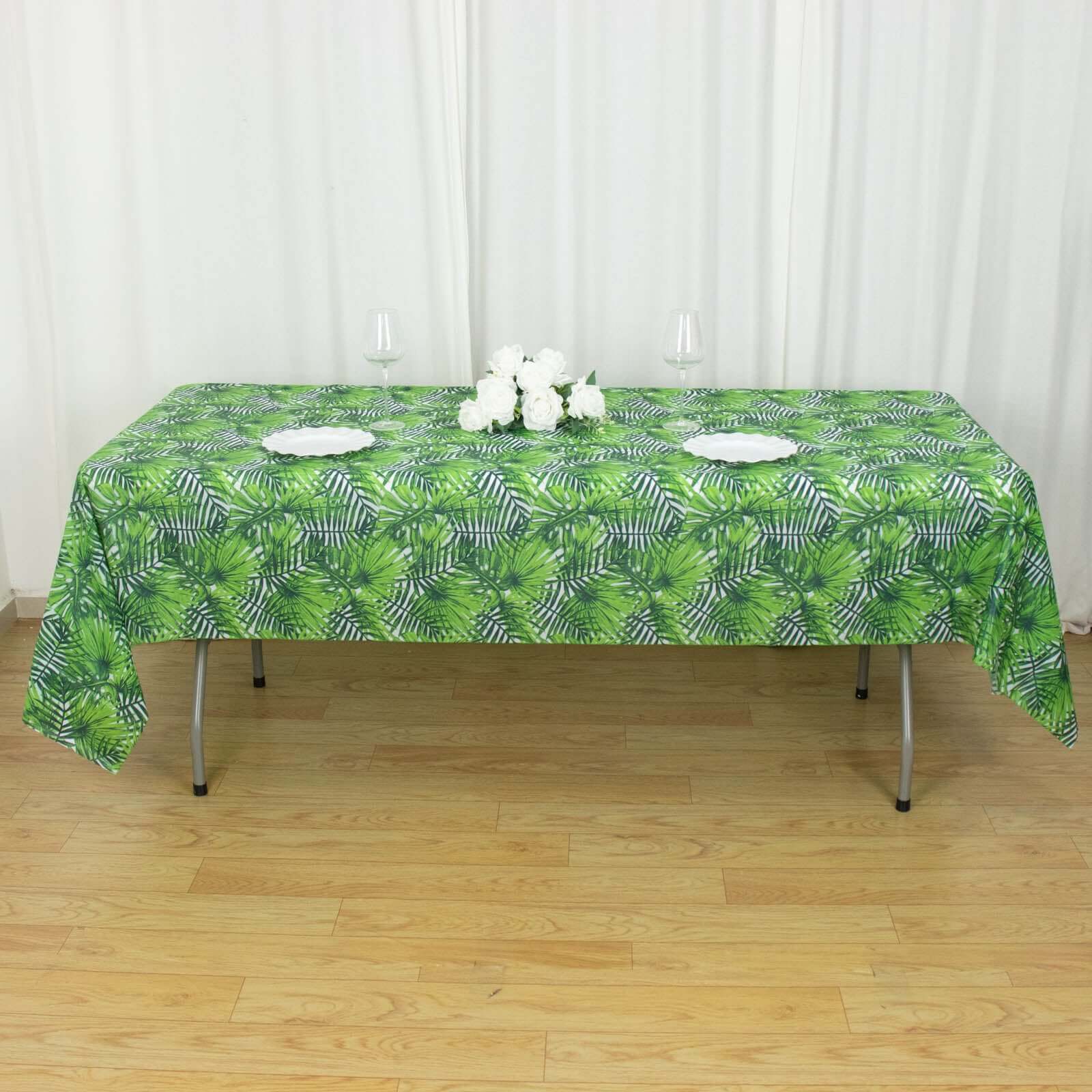 5-Pack Disposable PVC Animal Theme Rectangle Table Covers - Perfect for Safari Parties