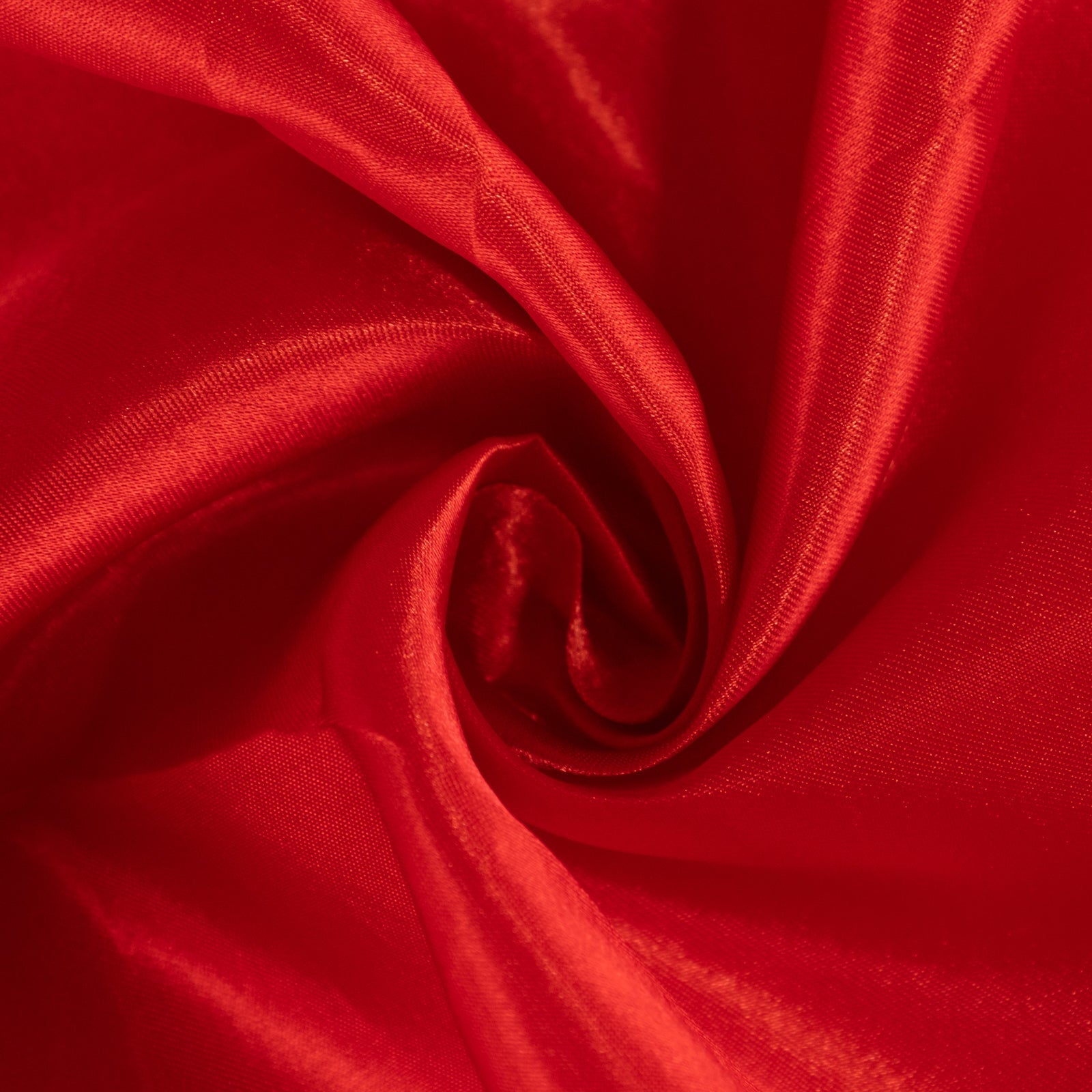 Hot Deal! Red Satin 90x90 Square Table Overlay with Smooth Finish