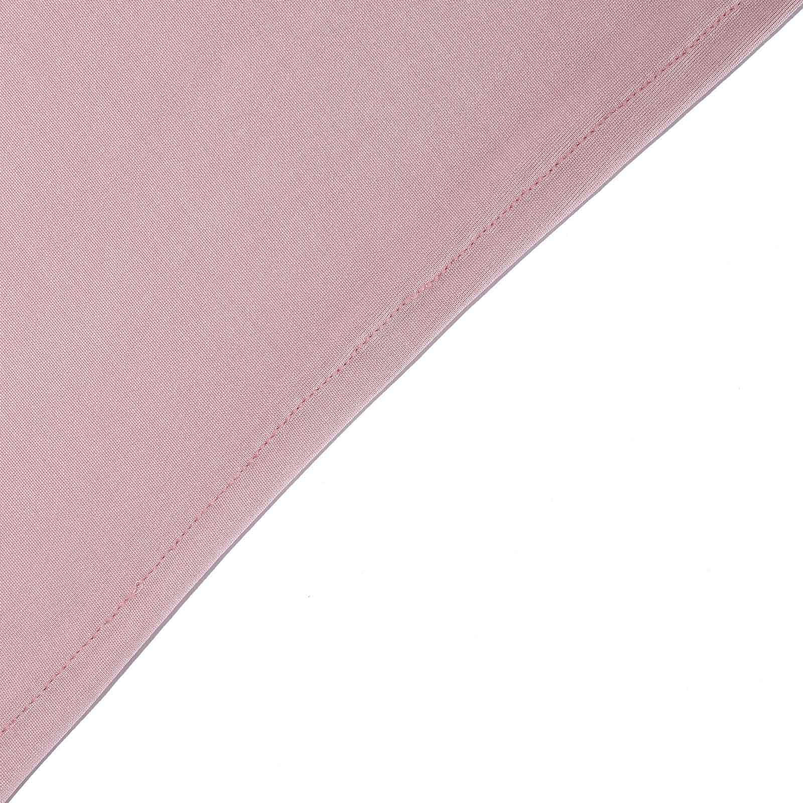 6ft Dusty Rose Stretch Spandex Rectangle Tablecloth - Ideal for Events & Presentations