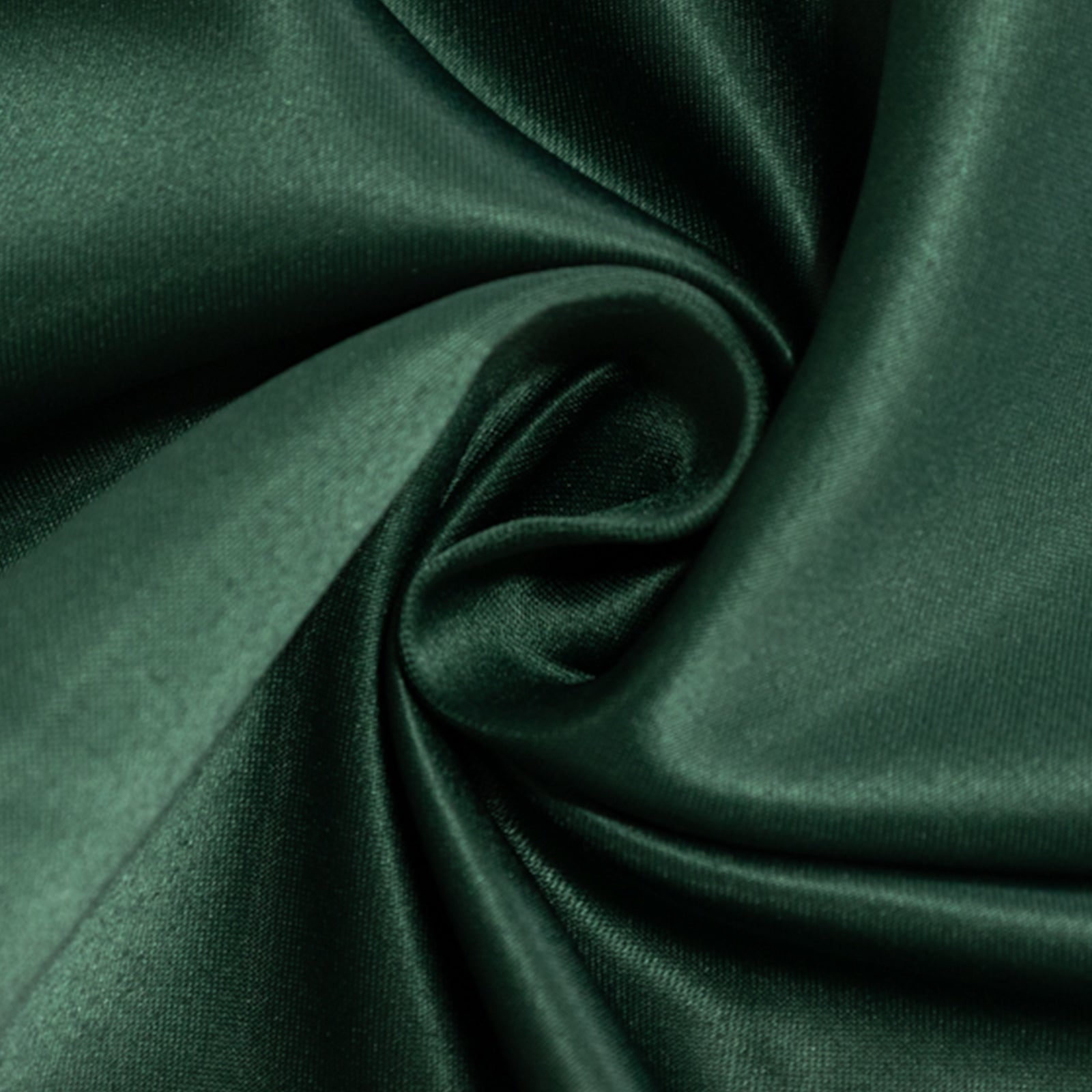 Exclusive Lamour Satin Rectangle Tablecloth in Hunter Emerald Green - Soft, Silk - like & Seamless