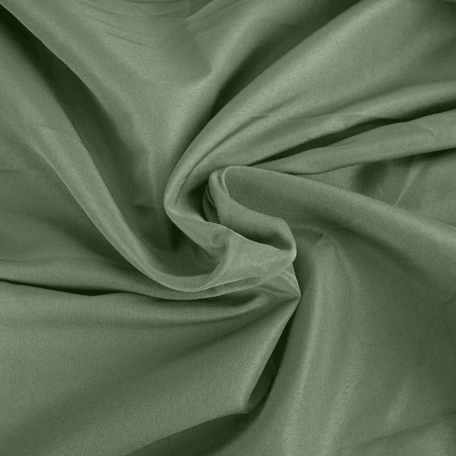 Olive Green 54x54 Polyester Square Table Overlay - Durable & Wrinkle-Free Table Cover