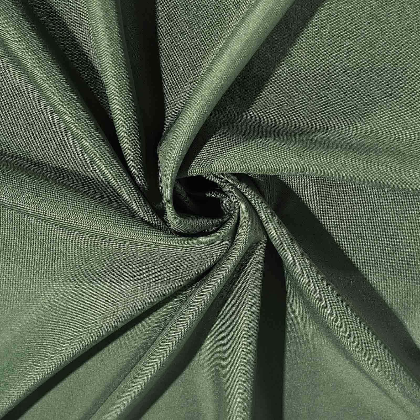 Olive Green 70x70 Wrinkle-Resistant & Durable Polyester Square Table Overlay