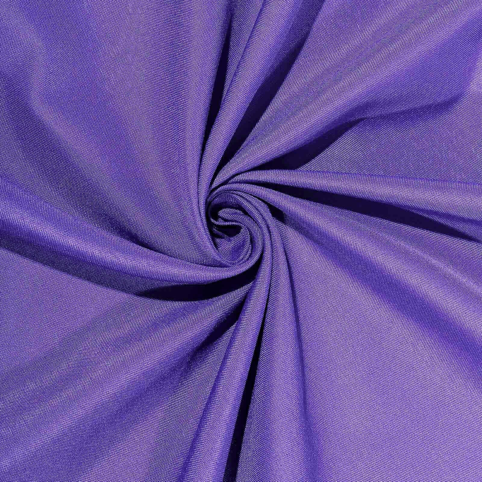 Premium Purple 90x90 Polyester Square Tablecloth - Wrinkle-Free & Durable for Events