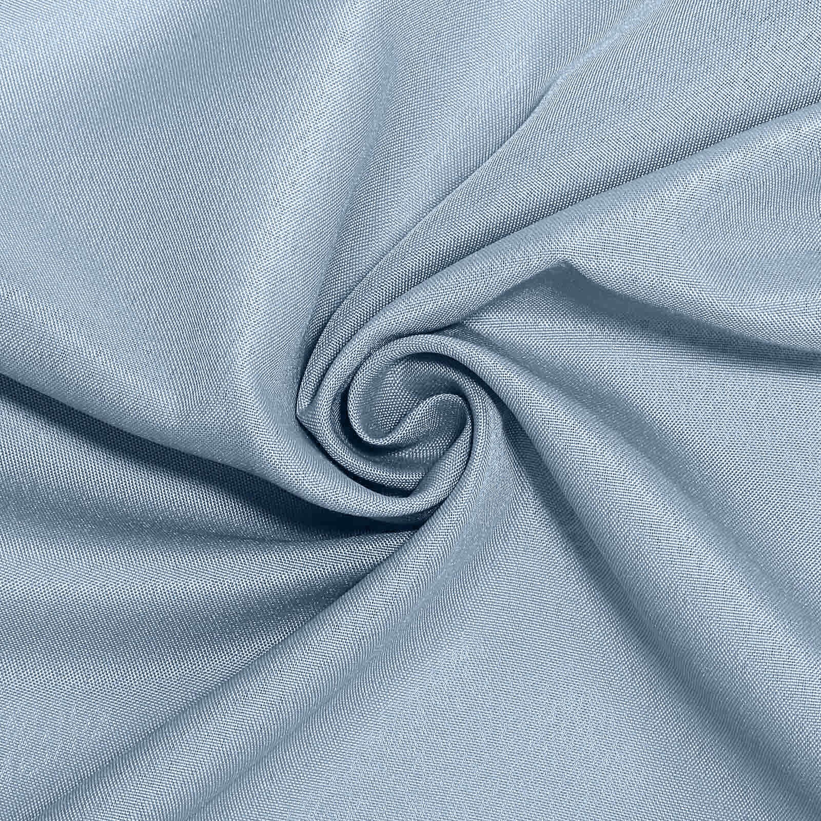 Wrinkle-Resistant & Durable 70x70 Dusty Blue Polyester Square Table Overlay