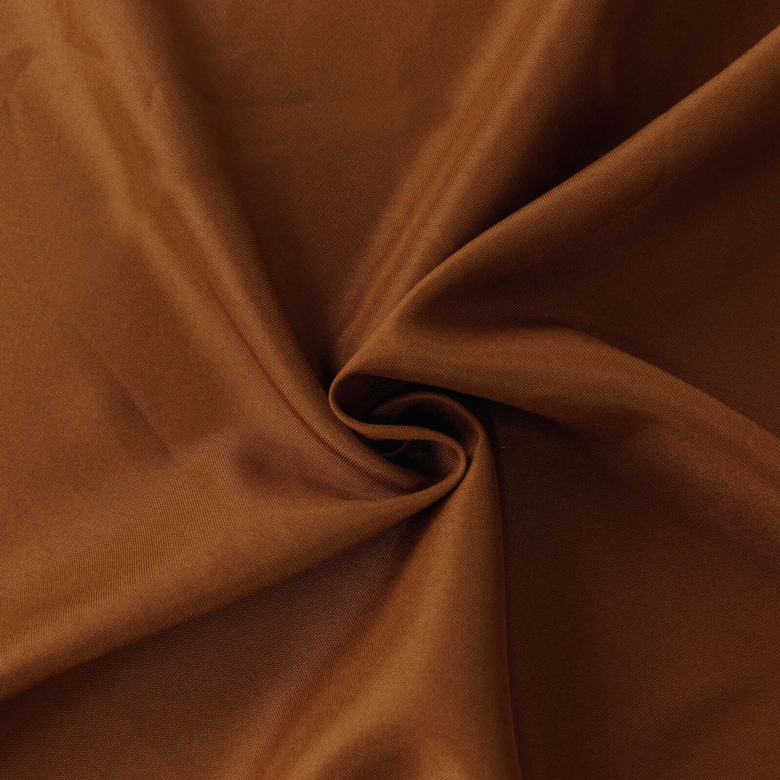 Durable & Wrinkle-Resistant Polyester Square Tablecloth in Cinnamon Brown, 90x90