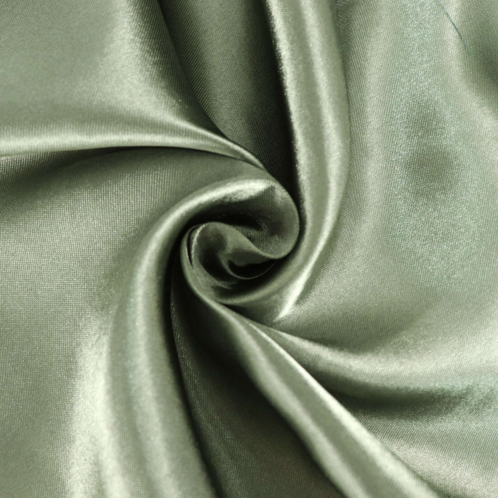 Dusty Sage Green Satin Tablecloth 60x126 - Lustrous and Wrinkle-Resistant
