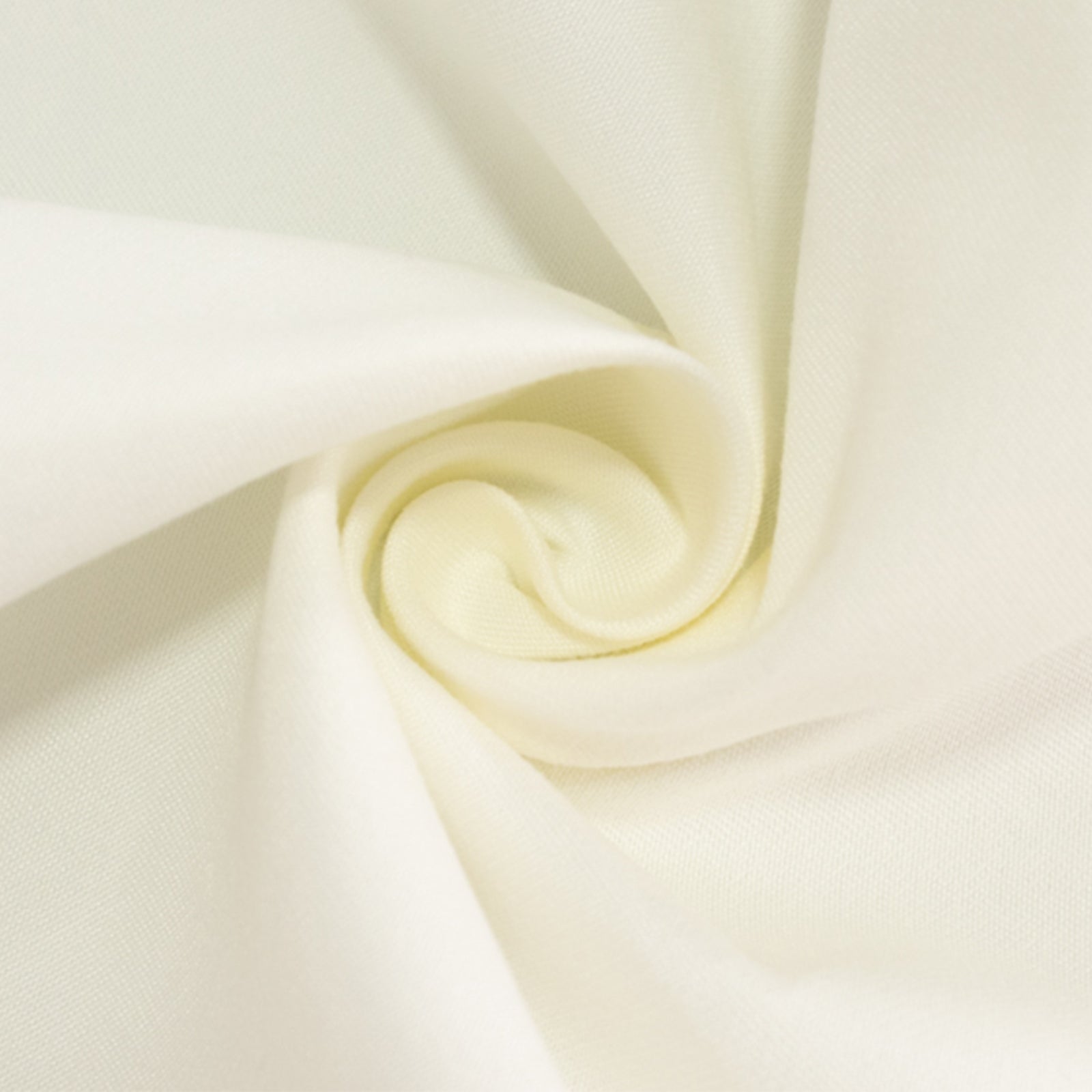 Ivory Seamless Wrinkle - Resistant 90x132 Cotton Blend Rectangle Tablecloth