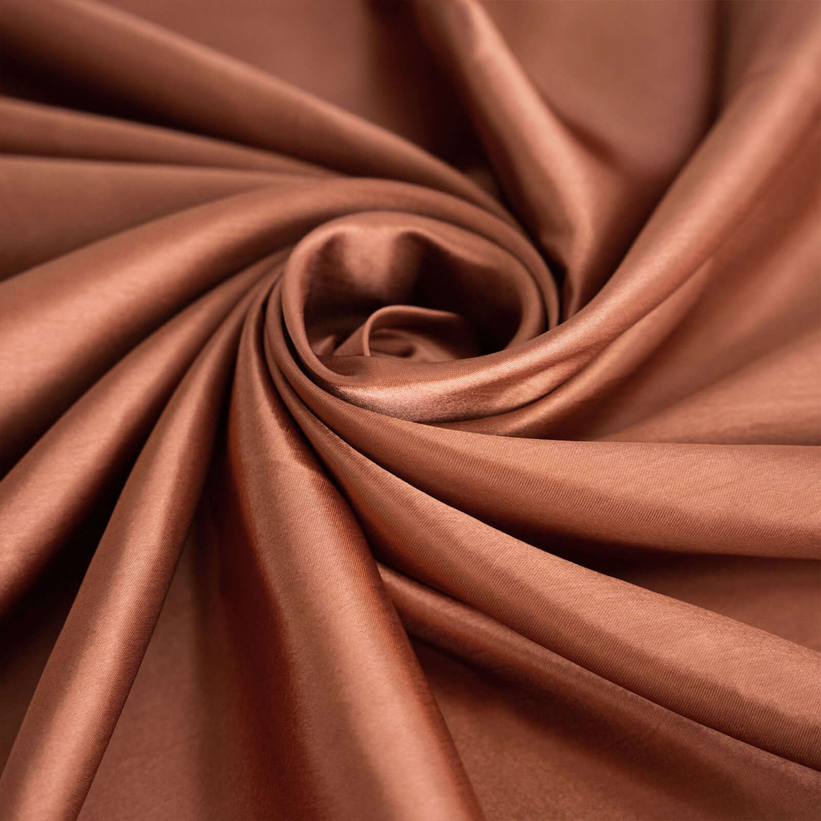 Hot Sale! 60x60 Satin Square Table Overlay in Terracotta (Rust) with Smooth Silky Touch