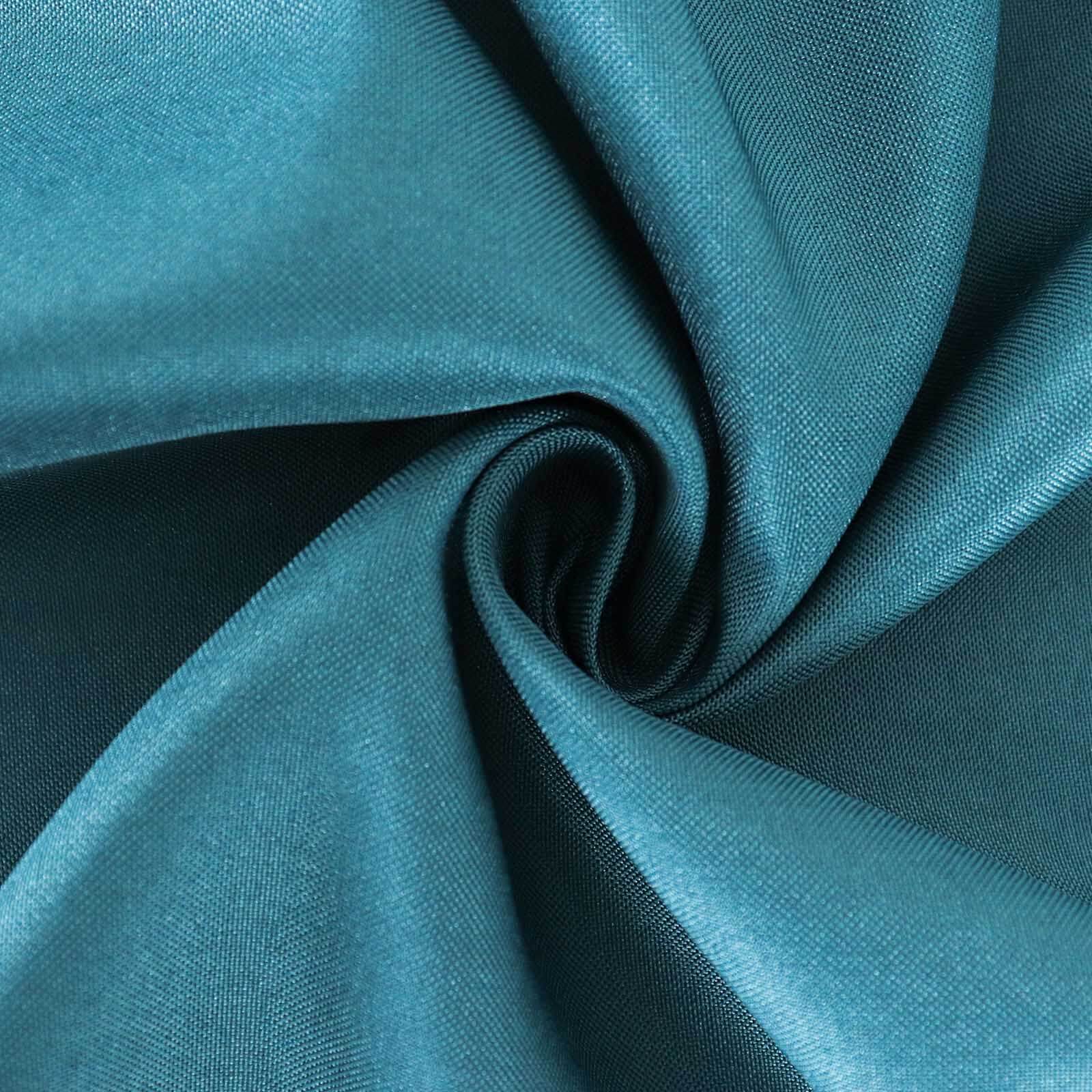 Wrinkle-Resistant & Durable 54x54 Polyester Square Tablecloth in Peacock Teal - Ideal for Events