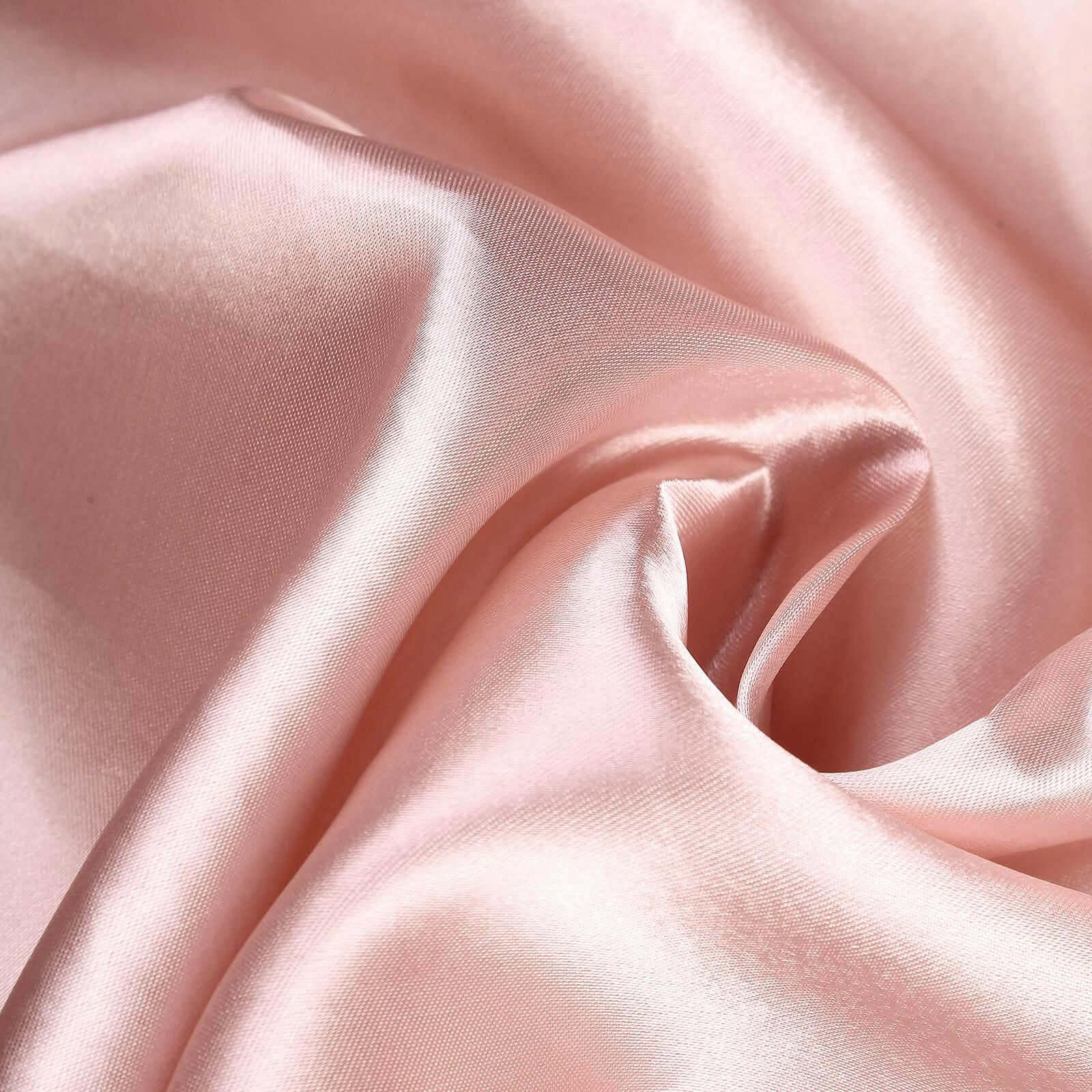 Dusty Rose Satin Rectangular 60x102 Tablecloth - Smooth & Lustrous Cover
