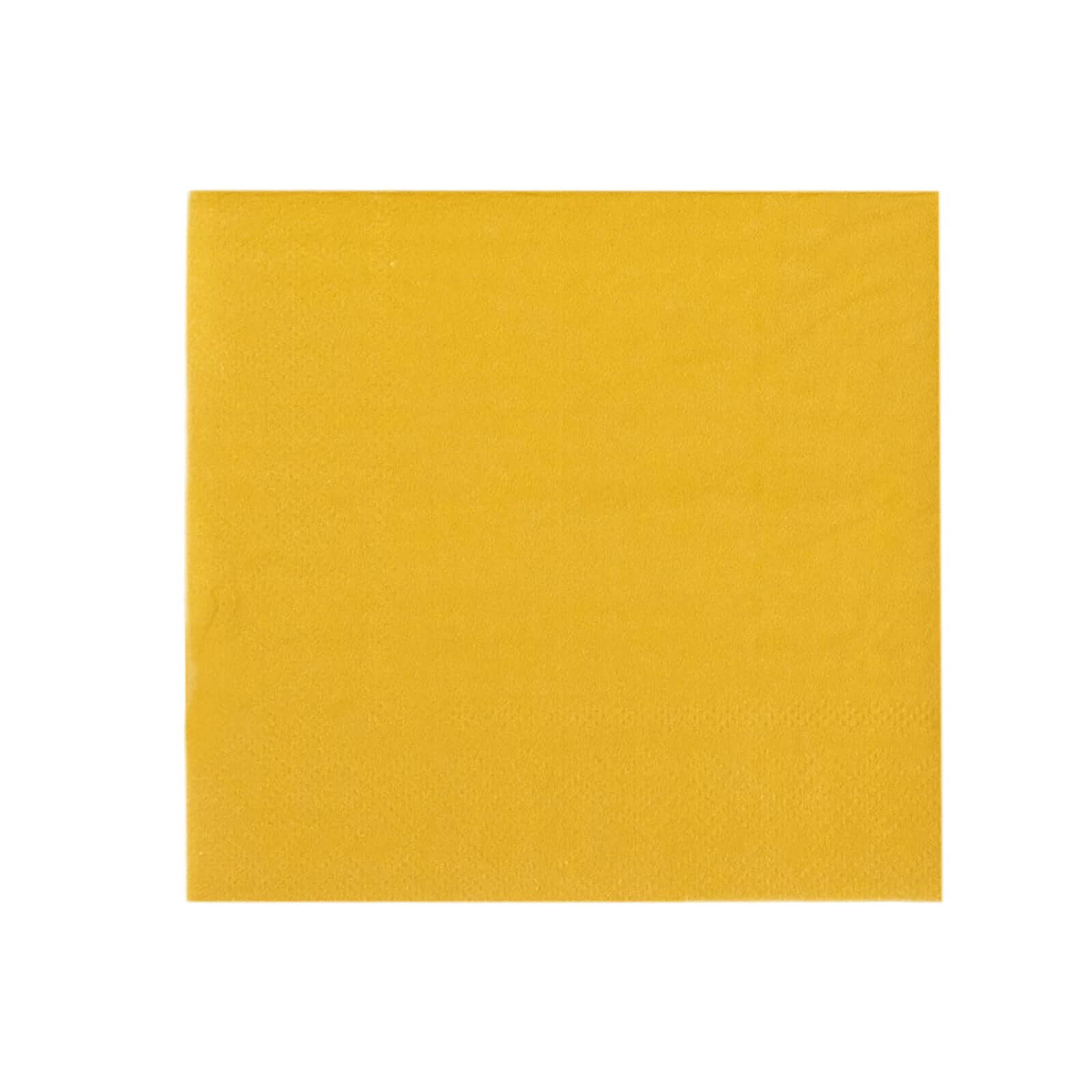 50-Pack Disposable Gold 2-Ply Soft 18GSM Cocktail Paper Beverage Napkins for Events