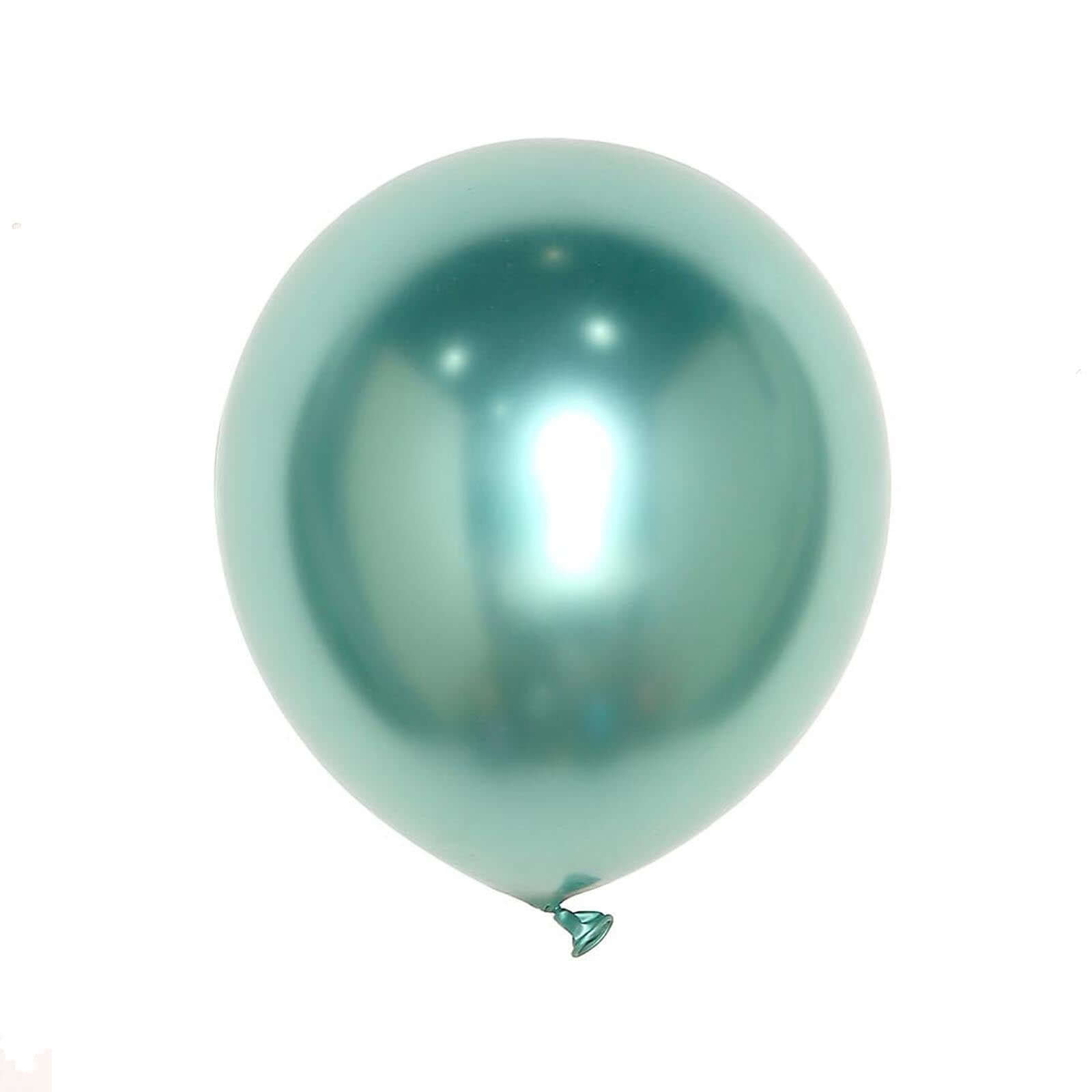 Hot Deal! 25-Pack 12-Inch Metallic Chrome Green Latex Party Balloons (Helium or Air Fillable)