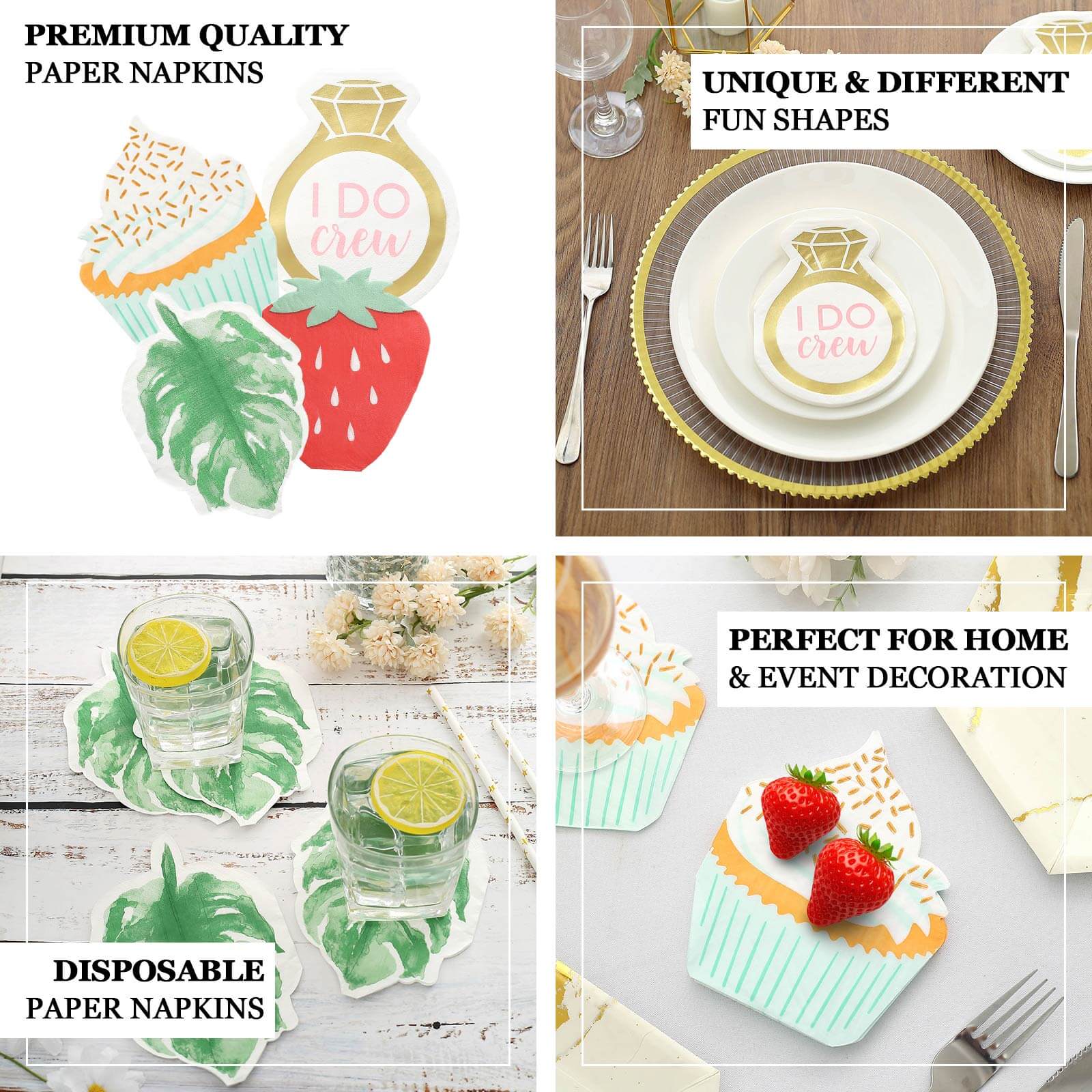 20-Pack Gold Ring Design Disposable Paper Cocktail Napkins - Ideal for Engagements & Parties