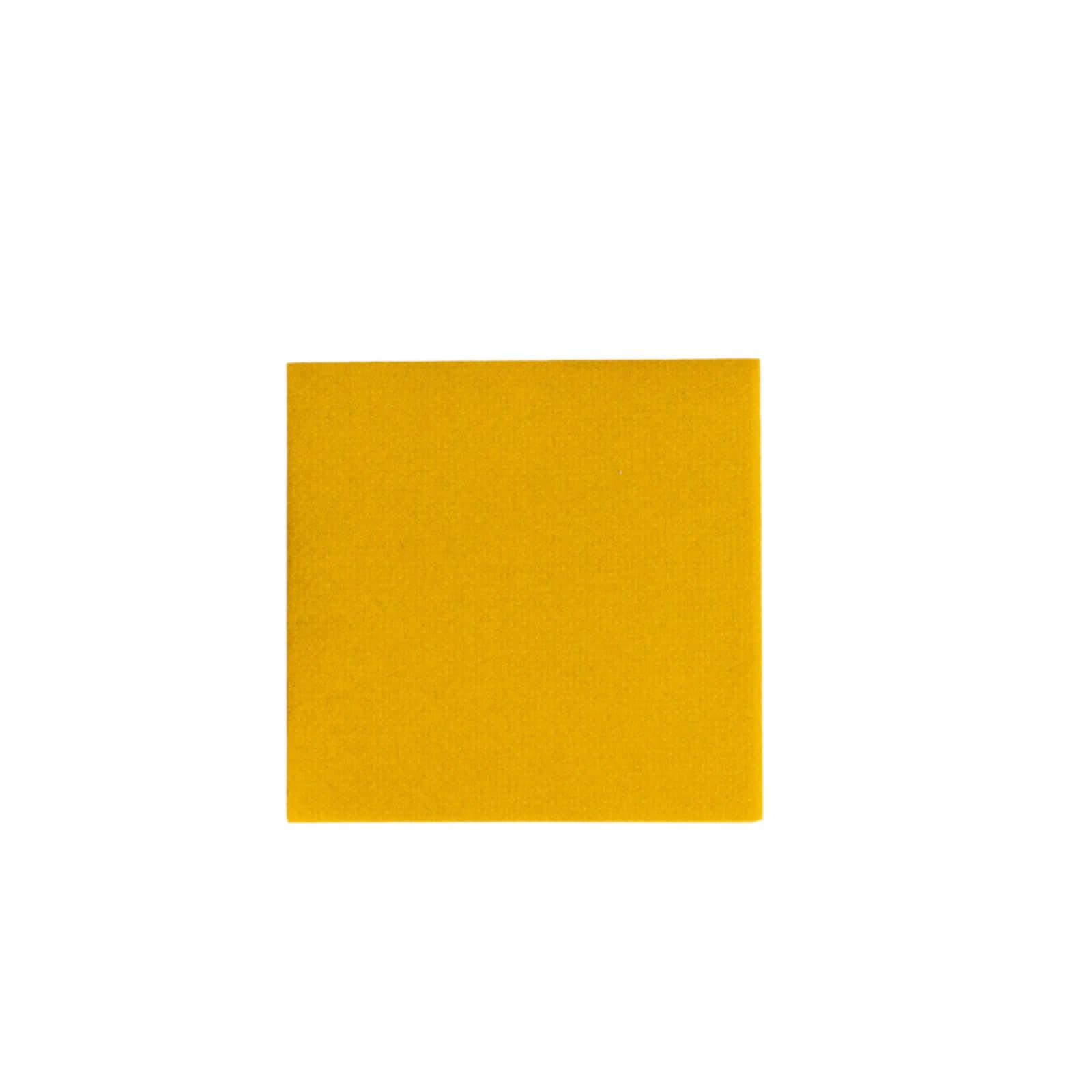 20-Piece Pack of 5x5 Gold Linen-Like Airlaid Beverage Napkins - Super Absorbent & Disposable