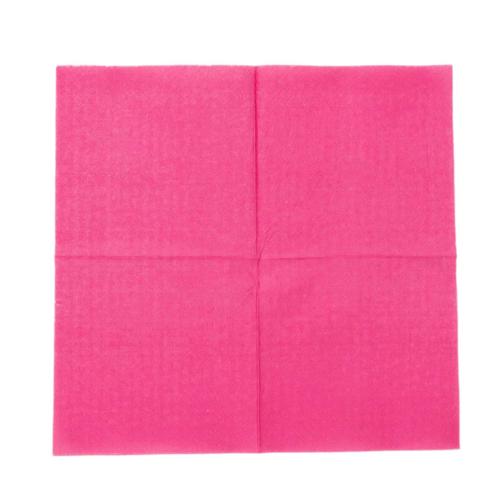 Get 50-Pack Disposable 2-Ply Fuchsia Paper Cocktail Napkins - Soft 18GSM, 5x5 Size