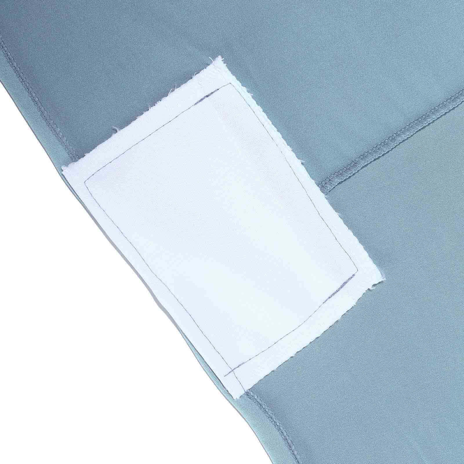 Durable 6ft Dusty Blue Stretch Spandex Rectangle Tablecloth for Events