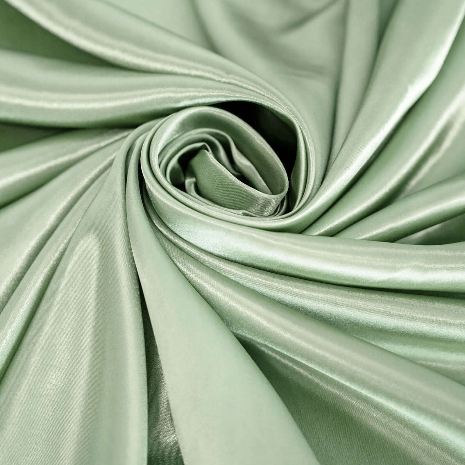 Hot! Sage Green Satin 60x60 Square Table Overlay - Smooth & Silky Table Cover