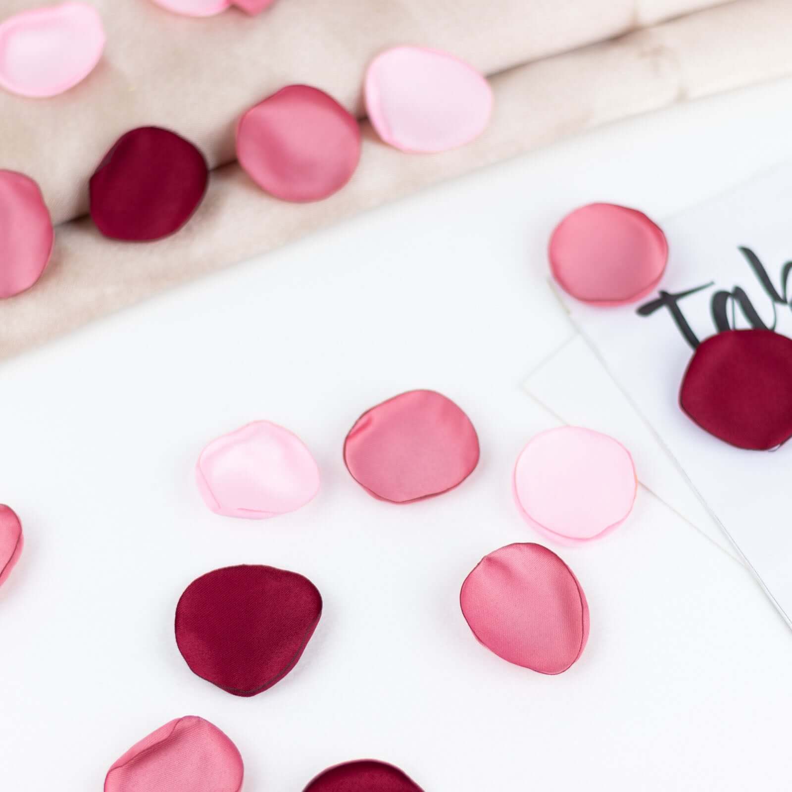 400-Pack Realistic Dusty Rose Silk Rose Petals for Event Decor
