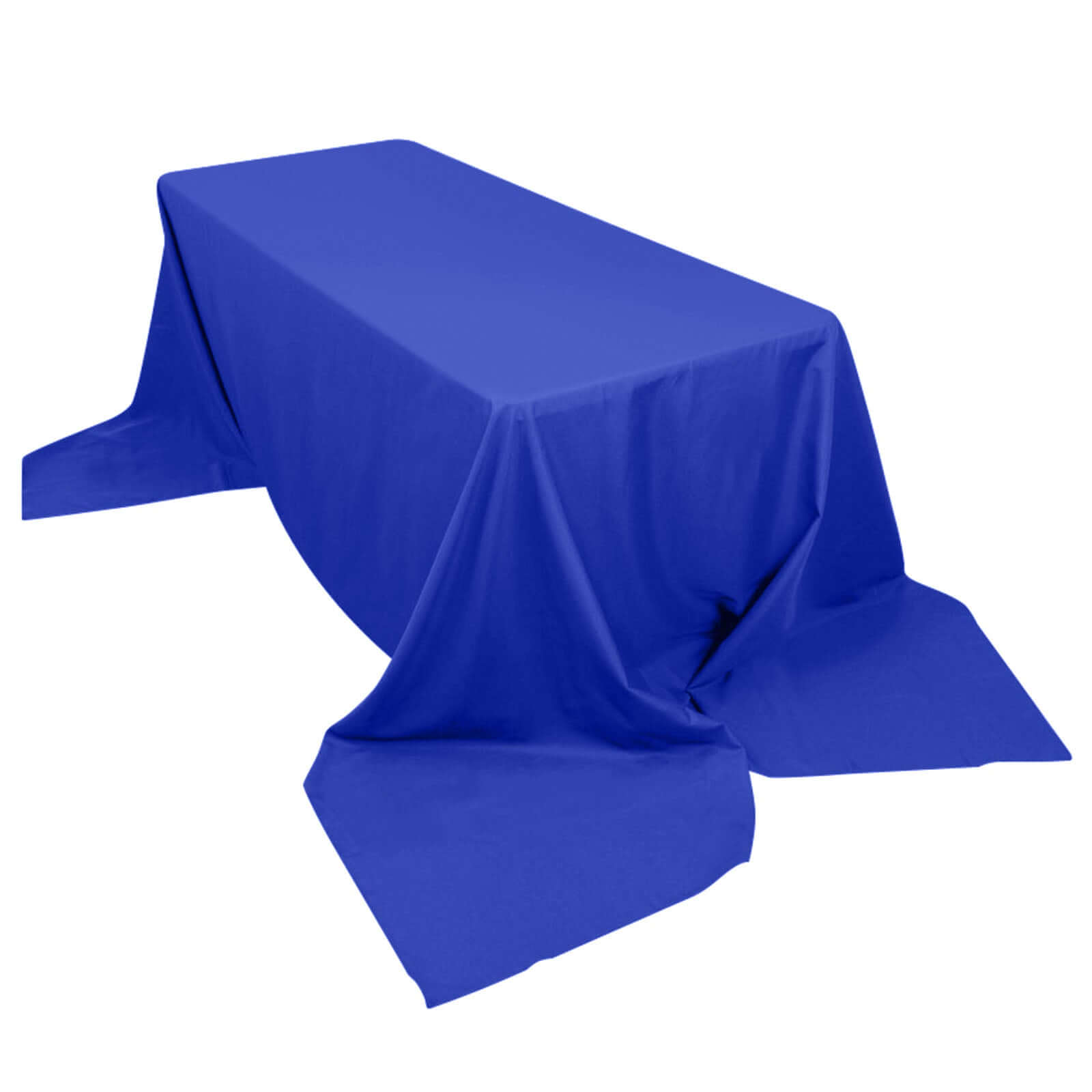 Polyester 90x156 Rectangle Tablecloth Royal Blue - Seamless Wrinkle-Resistant Table Cover
