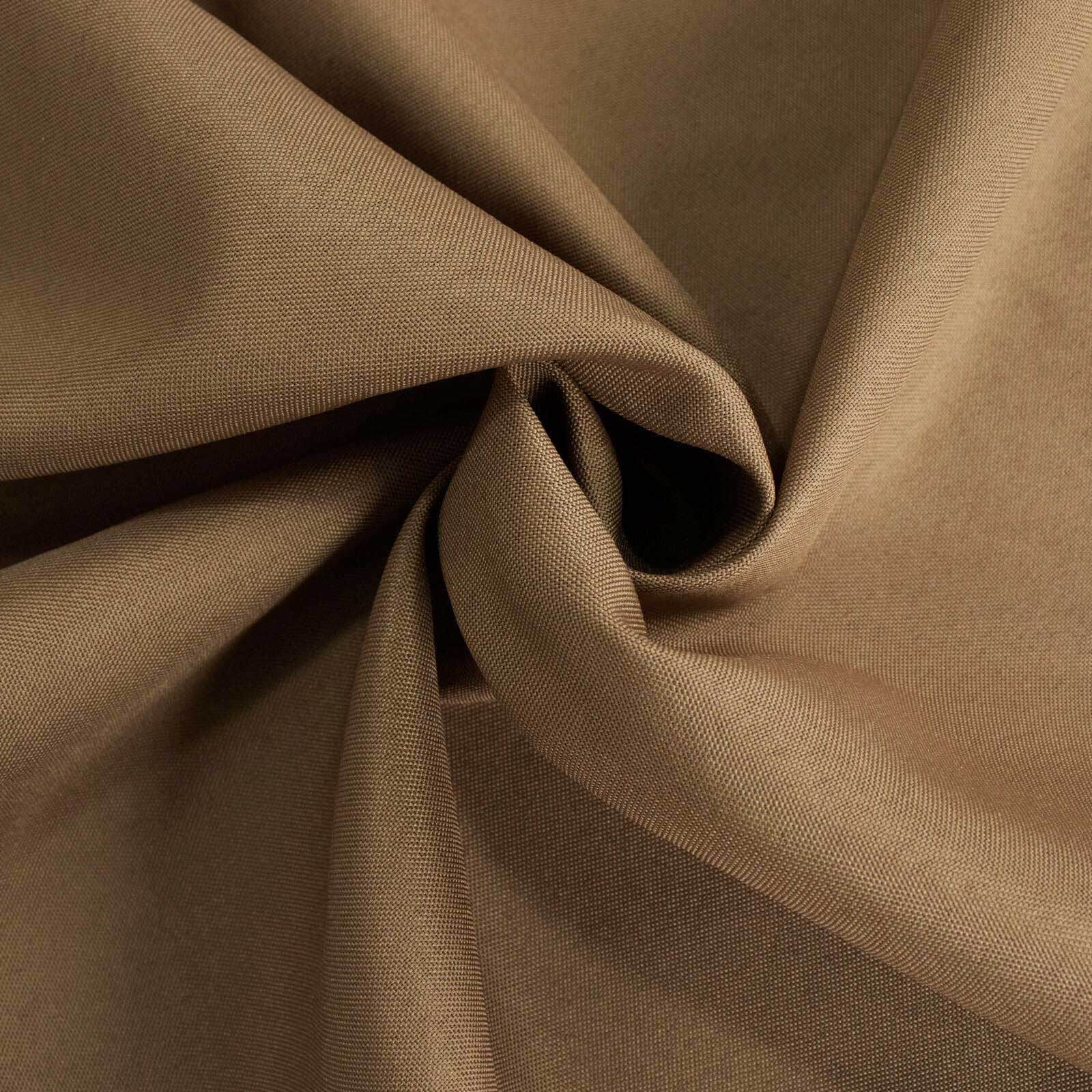 Durable and Stylish 72x120 Taupe Polyester Rectangle Tablecloth