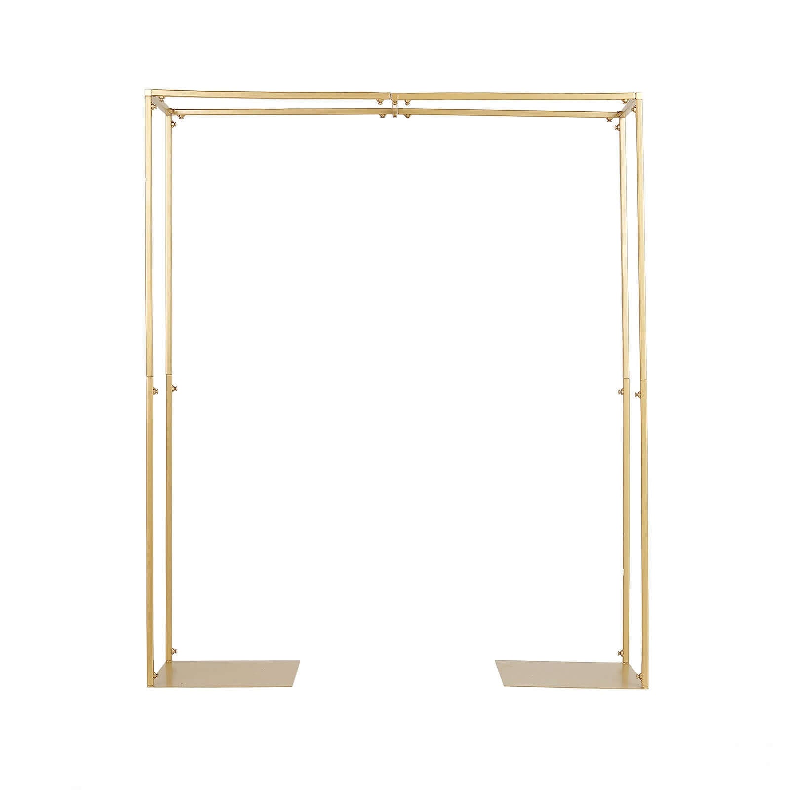 48-Inch Tall Gold Adjustable Metal Over-The-Table Flower Arch for Wedding Display