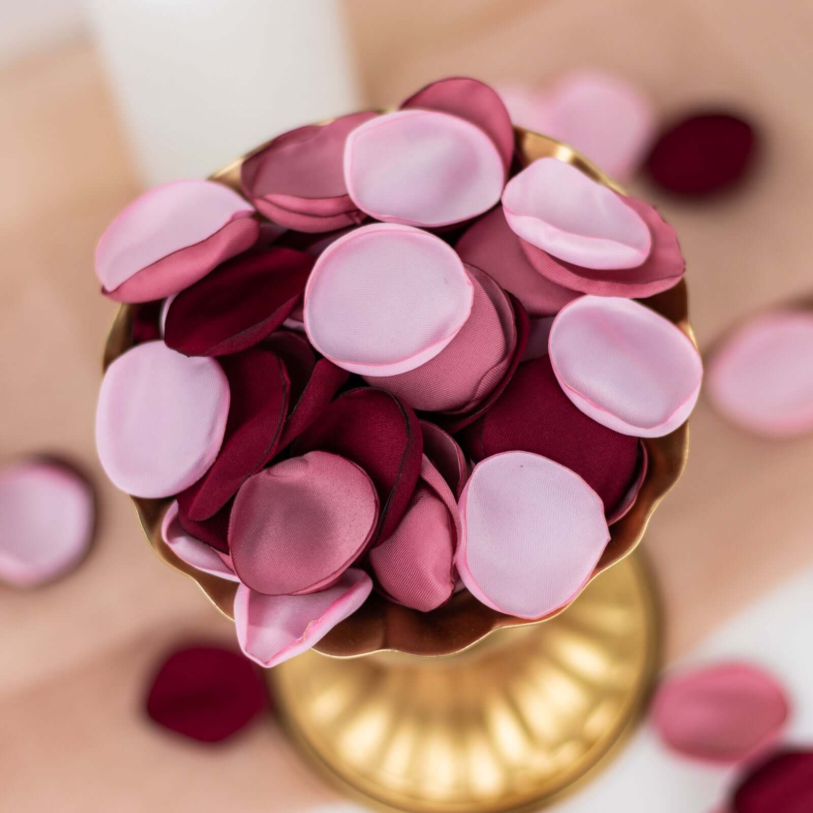 400-Pack Realistic Dusty Rose Silk Rose Petals for Event Decor
