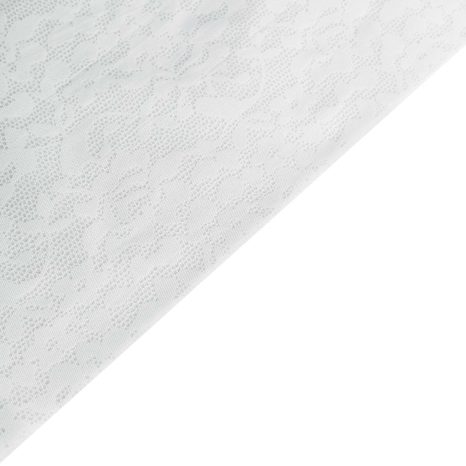 Waterproof Disposable PVC Tablecloths in White Vintage Lace Square Design, 65x65