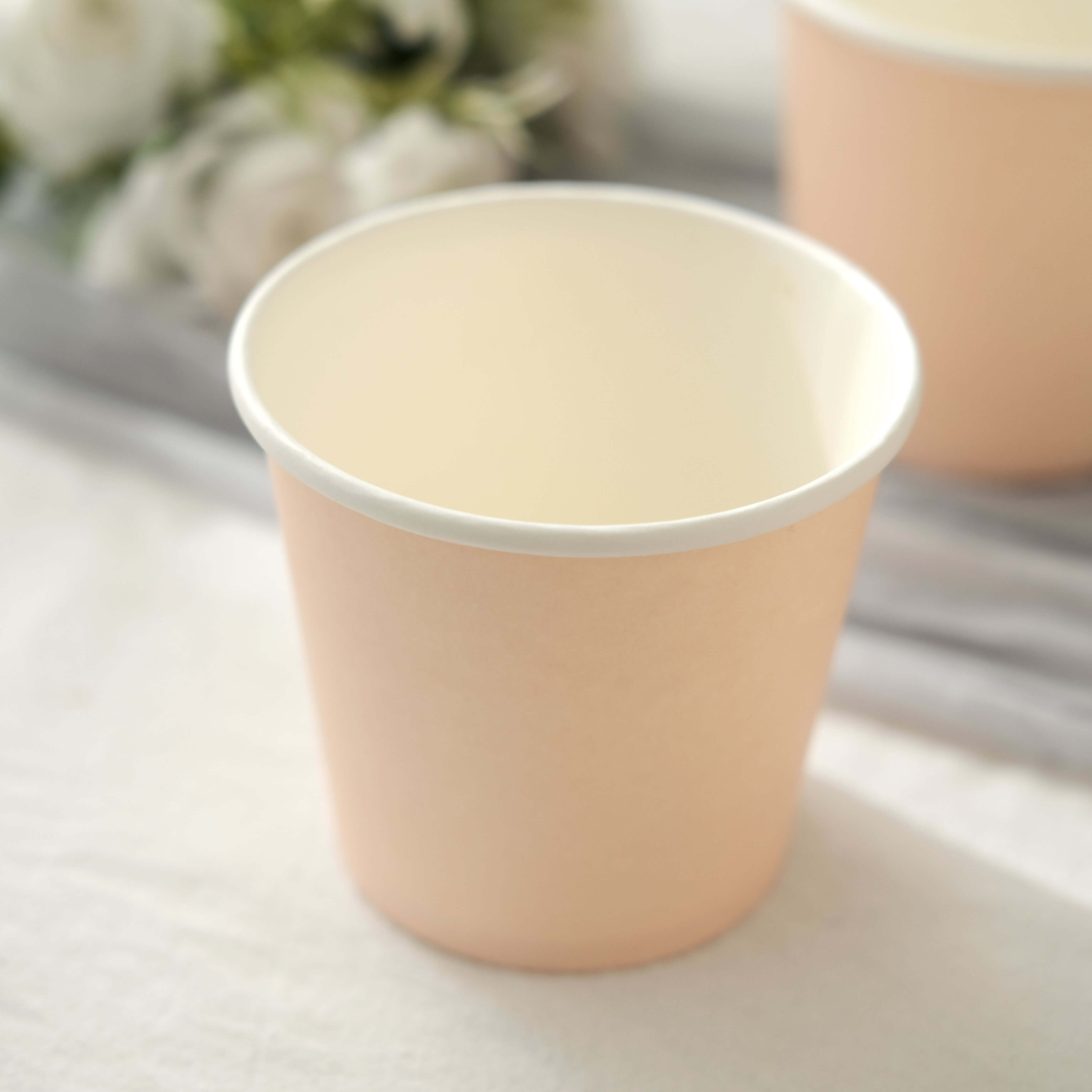 Great Deal! 50-Pack of 10oz Eco-Friendly Blush Paper Dessert Cups for Ice Cream and Yogurt
