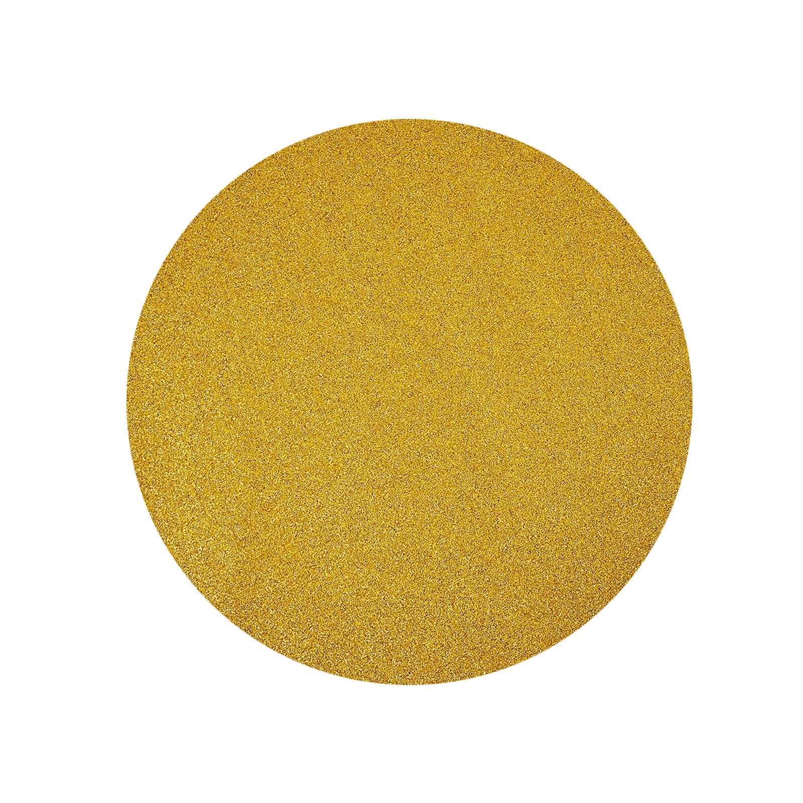Hot Sale! 6-Pack Gold Glitter Round Non-Slip Placemats, 13" Diameter