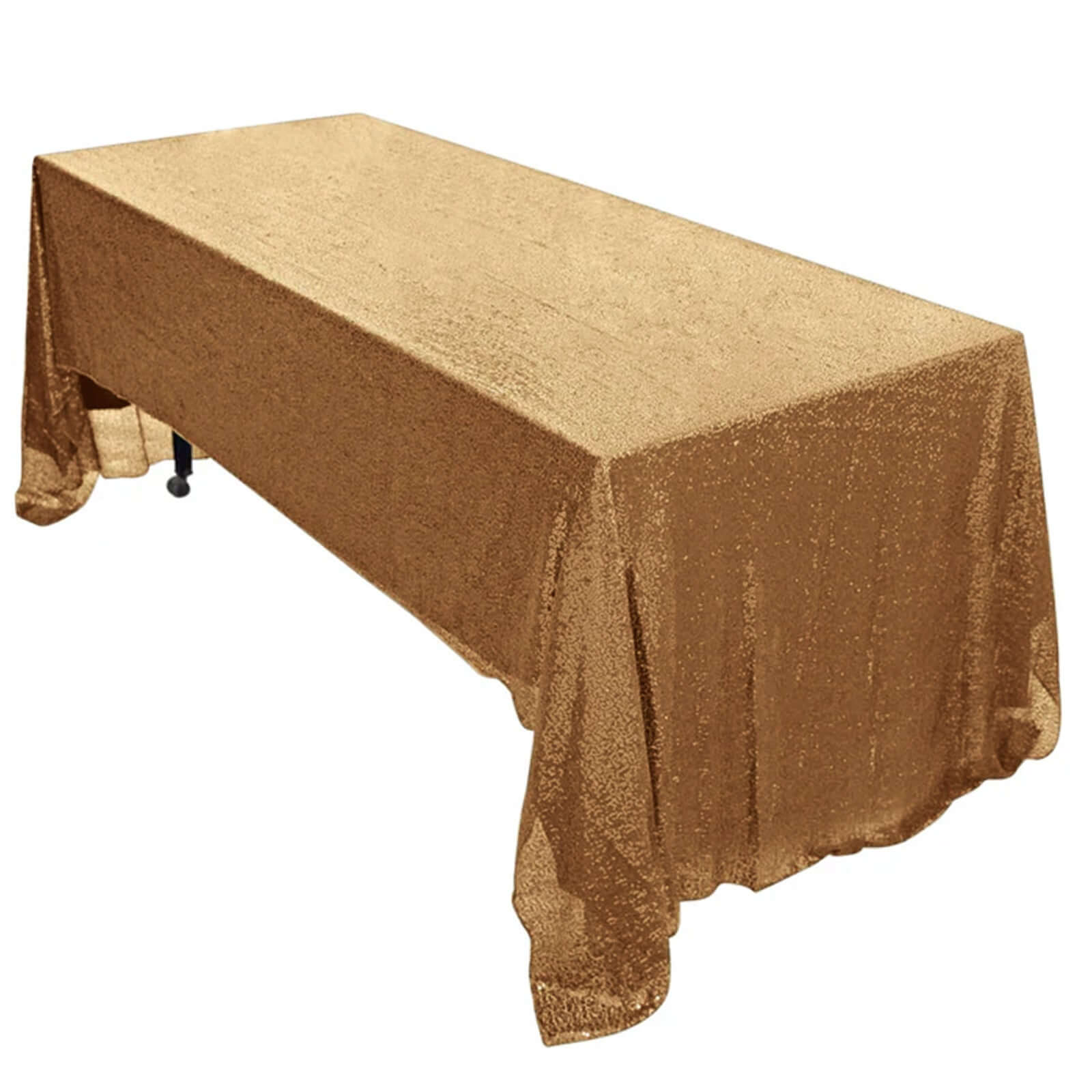 Gold Sequin Rectangle Tablecloth (60x126) - Sparkling for Festive Celebrations