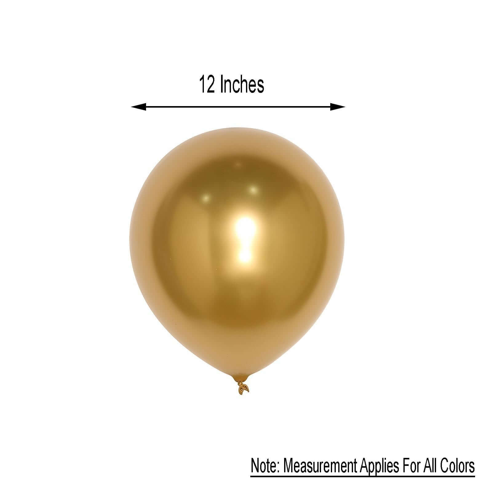 Hot Deal! 25-Pack 12-Inch Metallic Chrome Green Latex Party Balloons (Helium or Air Fillable)