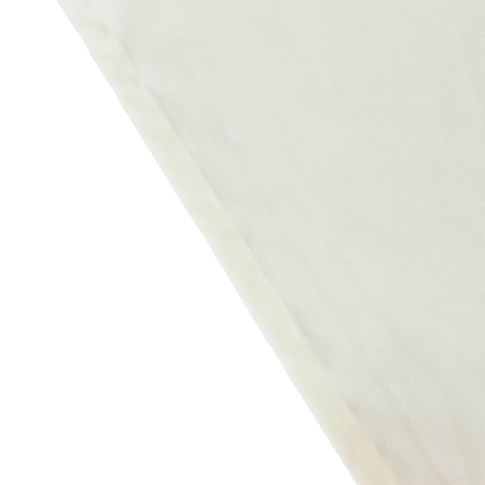 Ivory Wrinkle-Resistant 60x102 Cotton Blend Rectangle Tablecloth - Ideal for Events