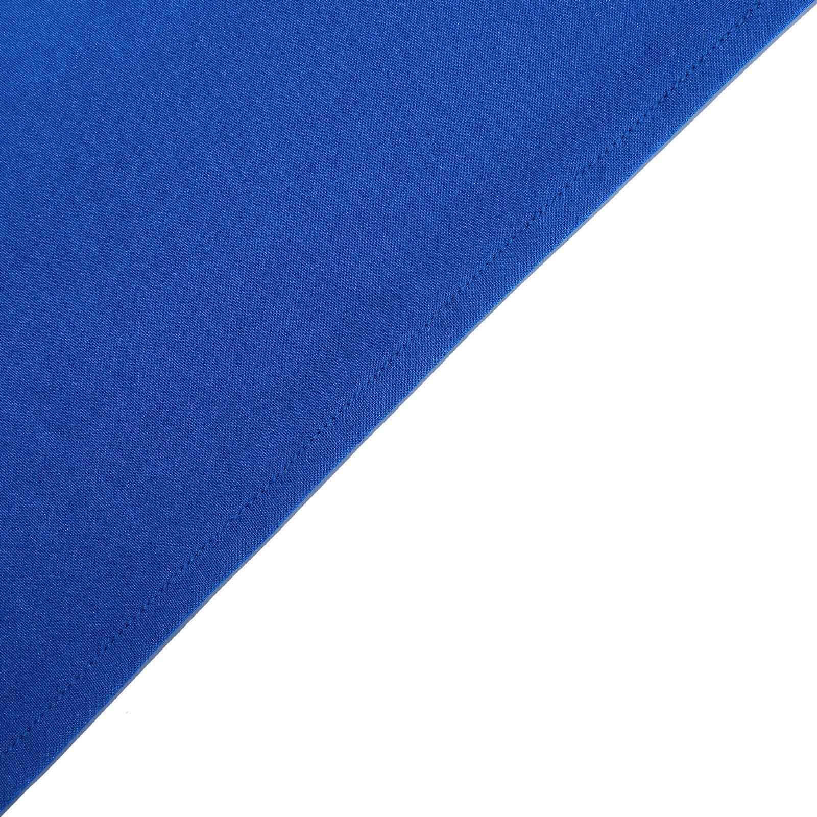 Royal Blue Durable Stretch Spandex Table Cover for 8-Foot Rectangles - Perfect for Events!