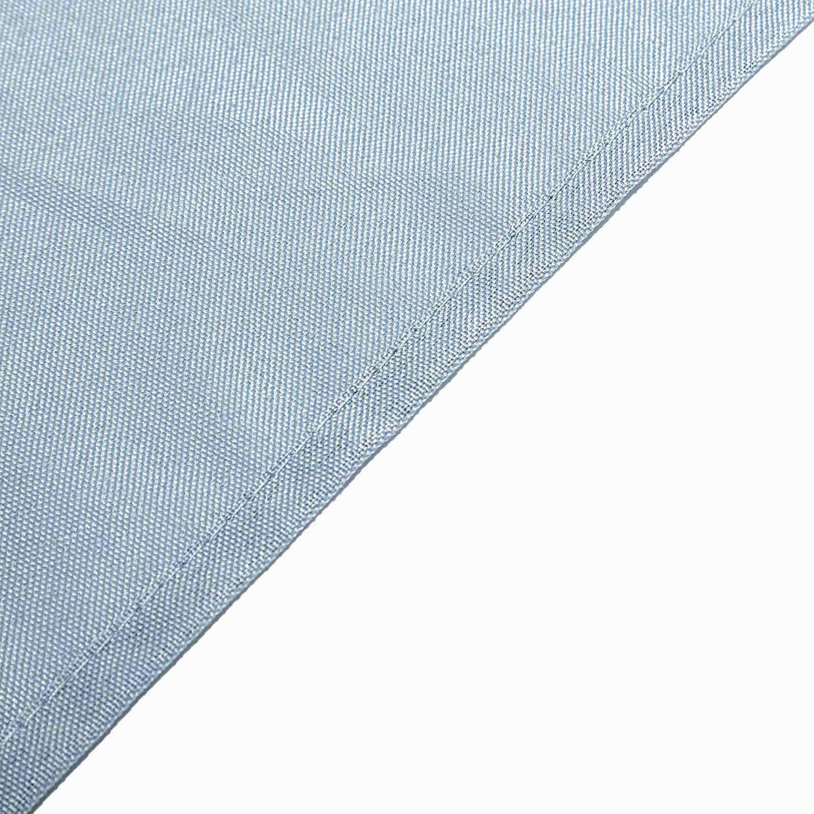 Wrinkle-Resistant & Durable 70x70 Dusty Blue Polyester Square Table Overlay