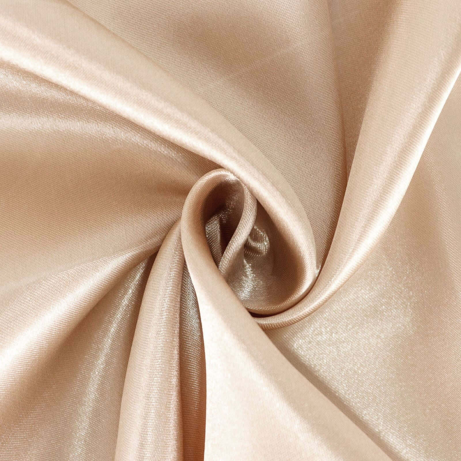 Hot Sale! Nude Seamless Satin Rectangular Tablecloth, 90x132 Size for Various Occasions