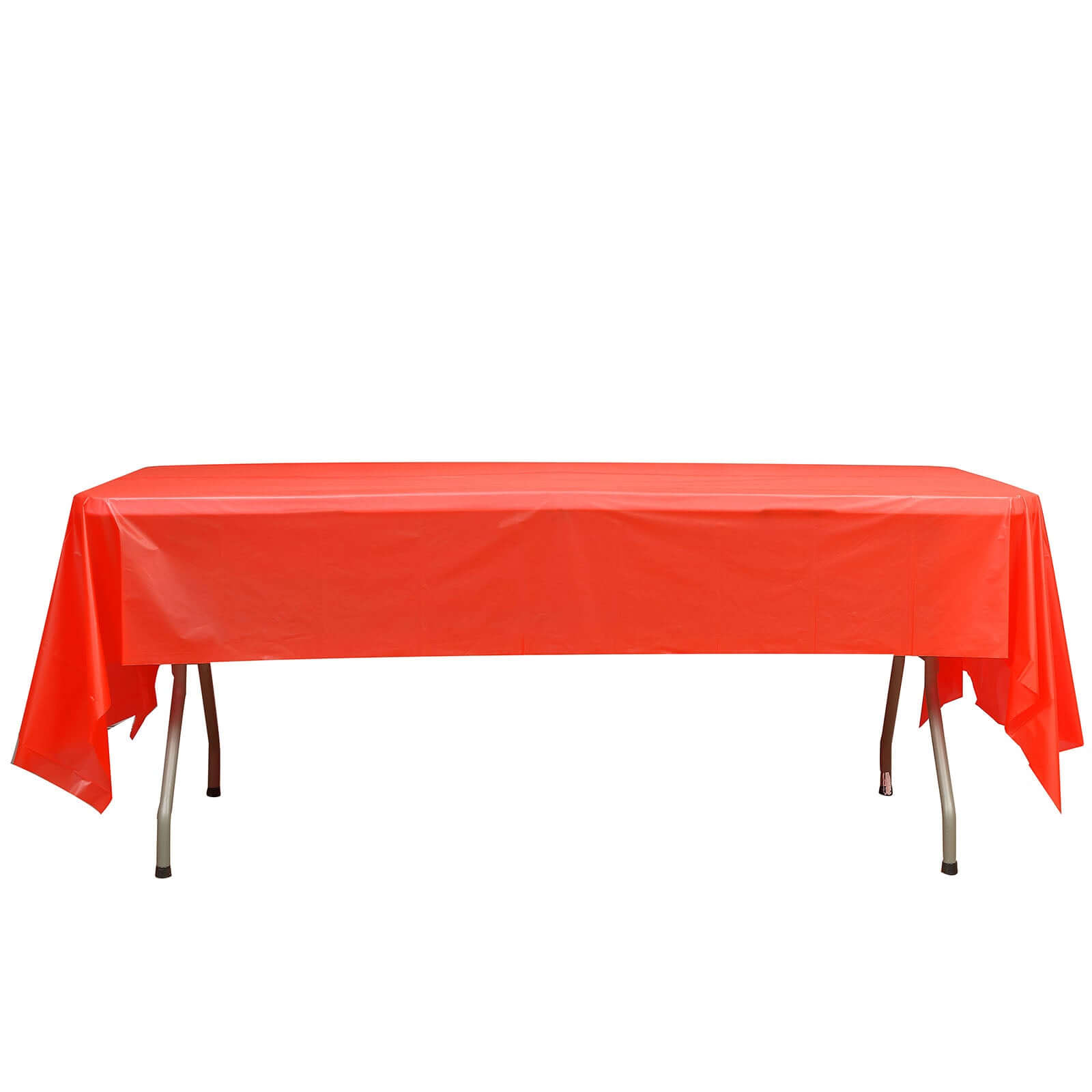 Hot Deal! 5-Pack Red PVC Disposable Rectangle Table Covers 54x108