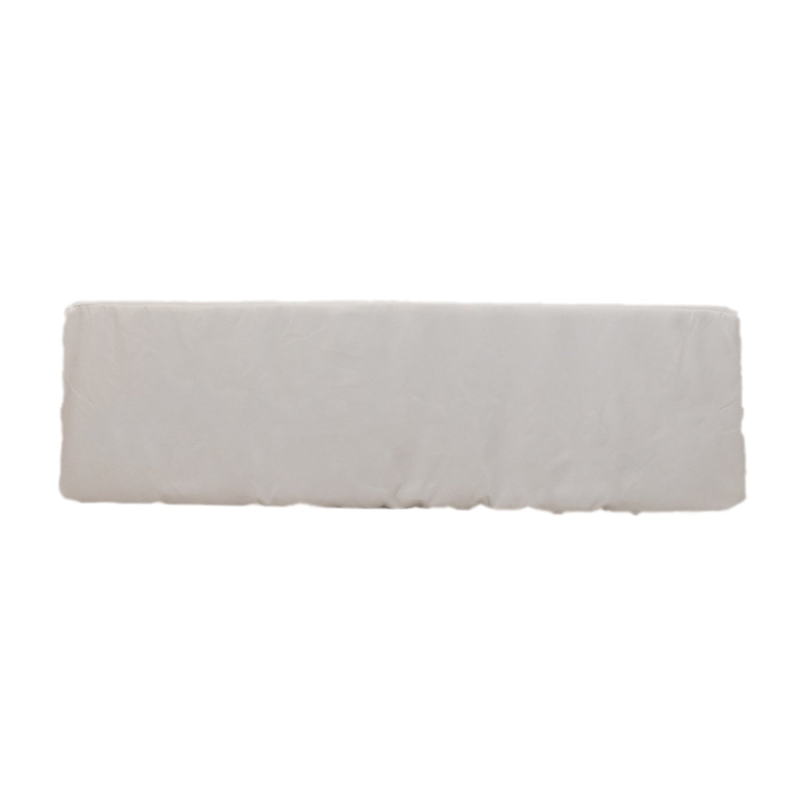High - Quality 220GSM White Fitted 8ft Premium Polyester Rectangle Tablecloth for Events