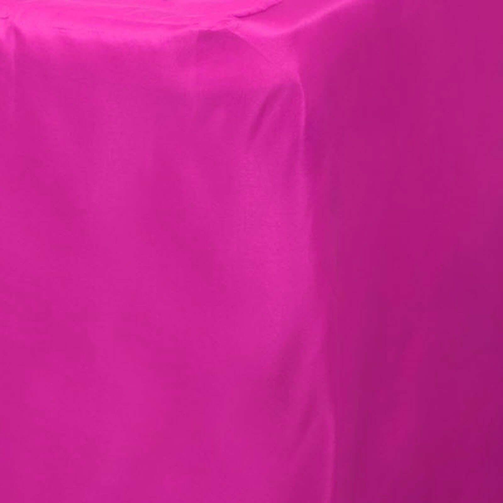 Durable Fuchsia Polyester Fitted Rectangle Tablecloth for 6FT Tables - Ideal for Events
