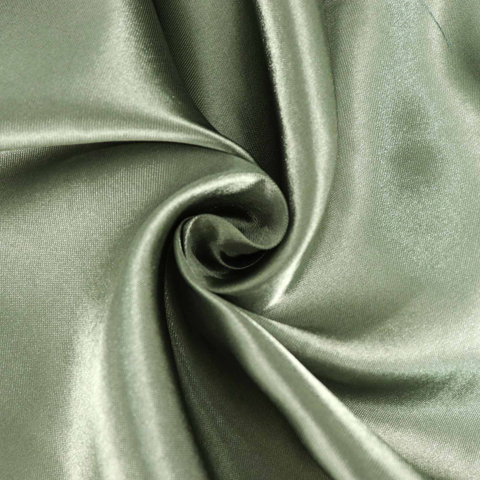 Hot Sale! Seamless Satin Rectangular Tablecloth in Dusty Sage Green, 90x156