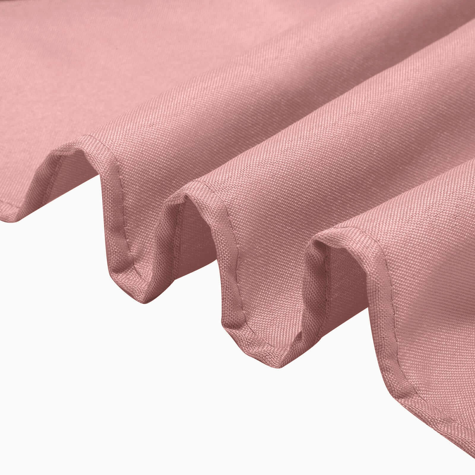 Dusty Rose 90x90 Polyester Square Table Overlay - Wrinkle-Free & Durable