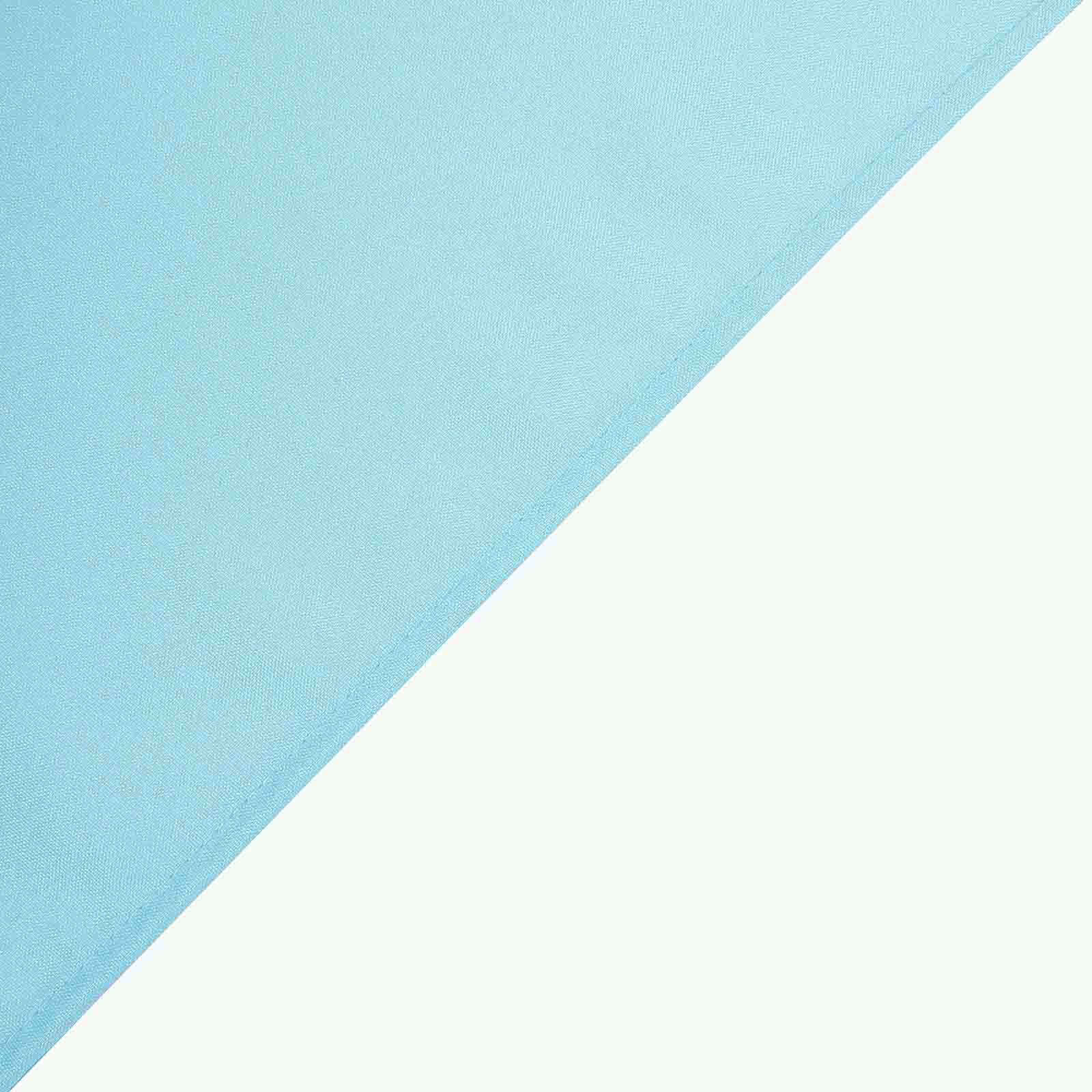 Light Blue 90x90 Square Polyester Tablecloth - Durable & Wrinkle-Free