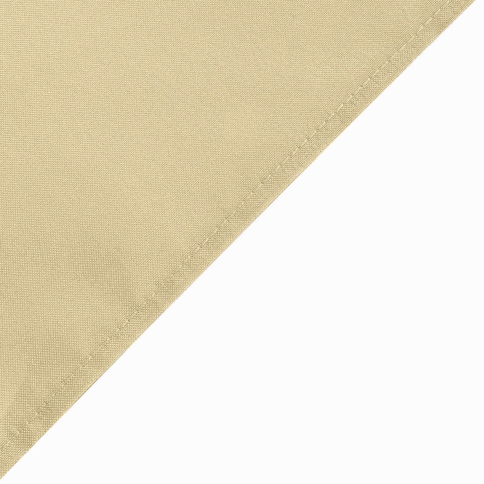 Premium Seamless Wrinkle-Resistant Polyester Rectangle Tablecloth in Champagne (90x156)