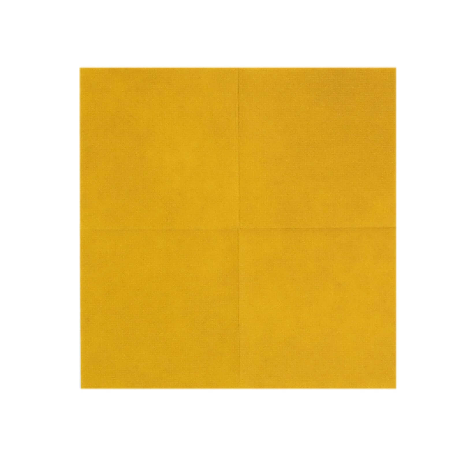 20-Piece Pack of 5x5 Gold Linen-Like Airlaid Beverage Napkins - Super Absorbent & Disposable