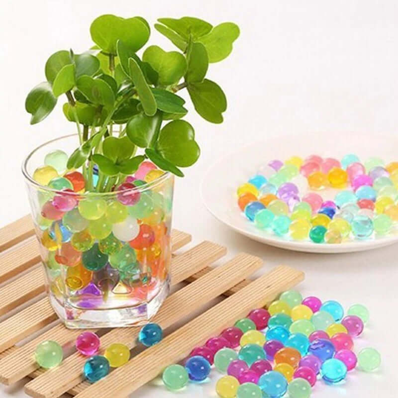 10g Clear Large Nontoxic Water Gel Beads - Ideal Vase Filler for Floating Candles & Floral Displays